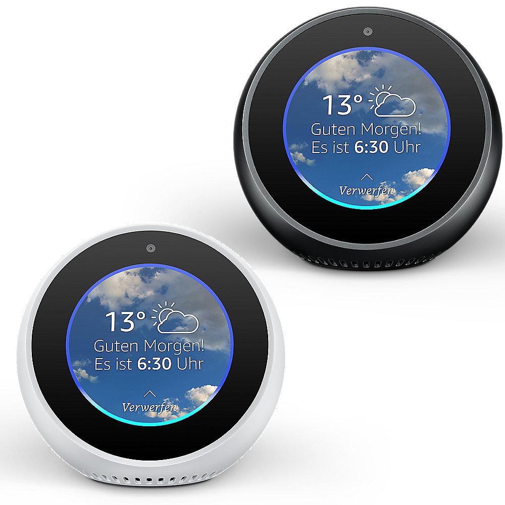 Amazon Echo Spot Yin und Yang Set - 2Stk. schwarz und weiß