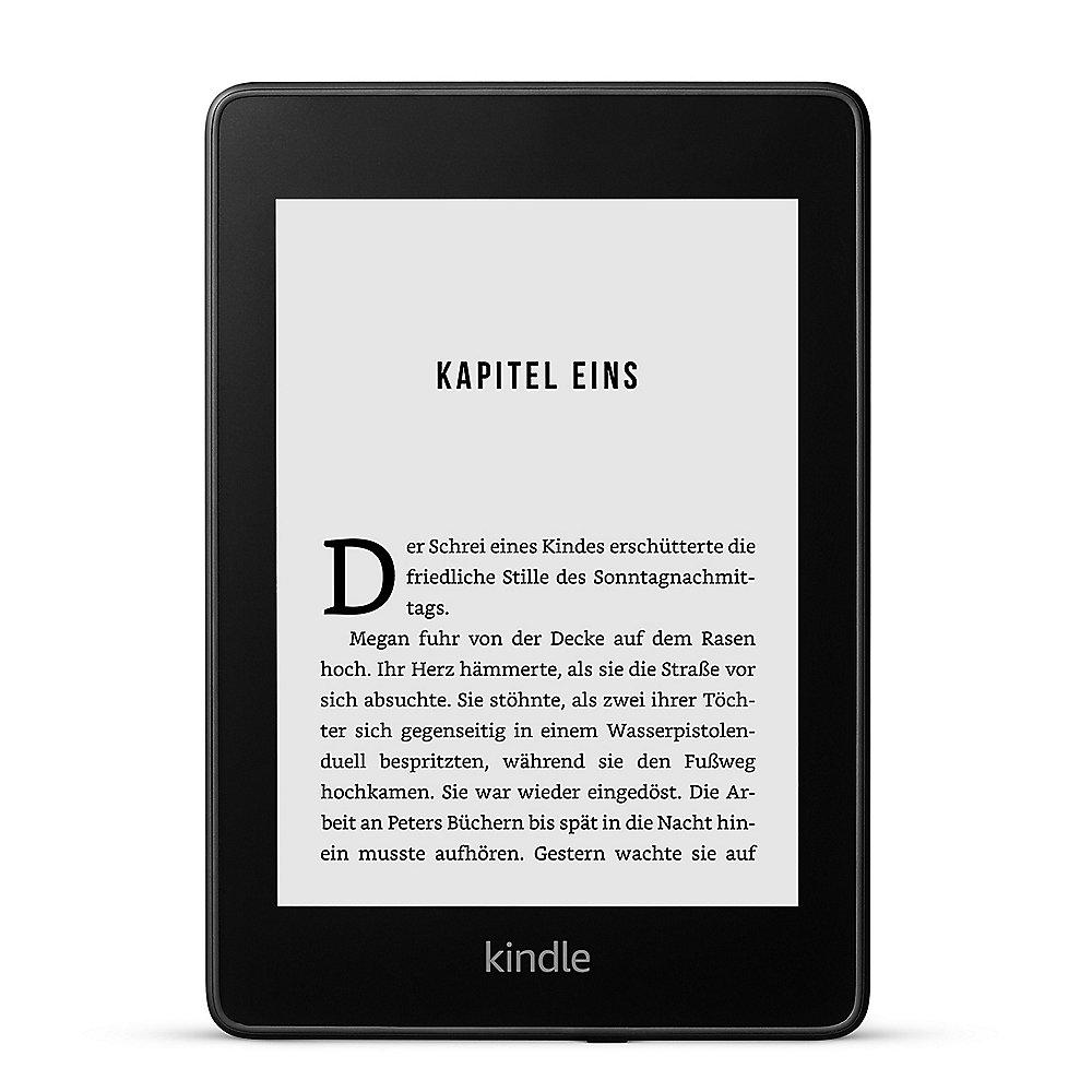 Amazon Kindle Paperwhite, wasserfester eReader WiFi mit Spezialangeboten schwarz