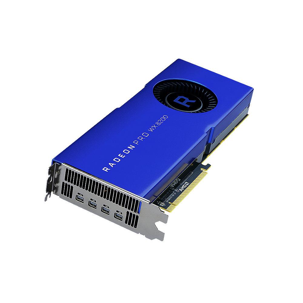 AMD Radeon Pro WX8200 8GB HBM2 PCIe Workstation Grafikkarte 4x mDP