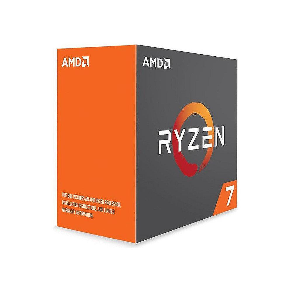 AMD Ryzen R7 1800X (8x 3,6/4,0GHz) 16MB Sockel AM4 CPU BOX, AMD, Ryzen, R7, 1800X, 8x, 3,6/4,0GHz, 16MB, Sockel, AM4, CPU, BOX