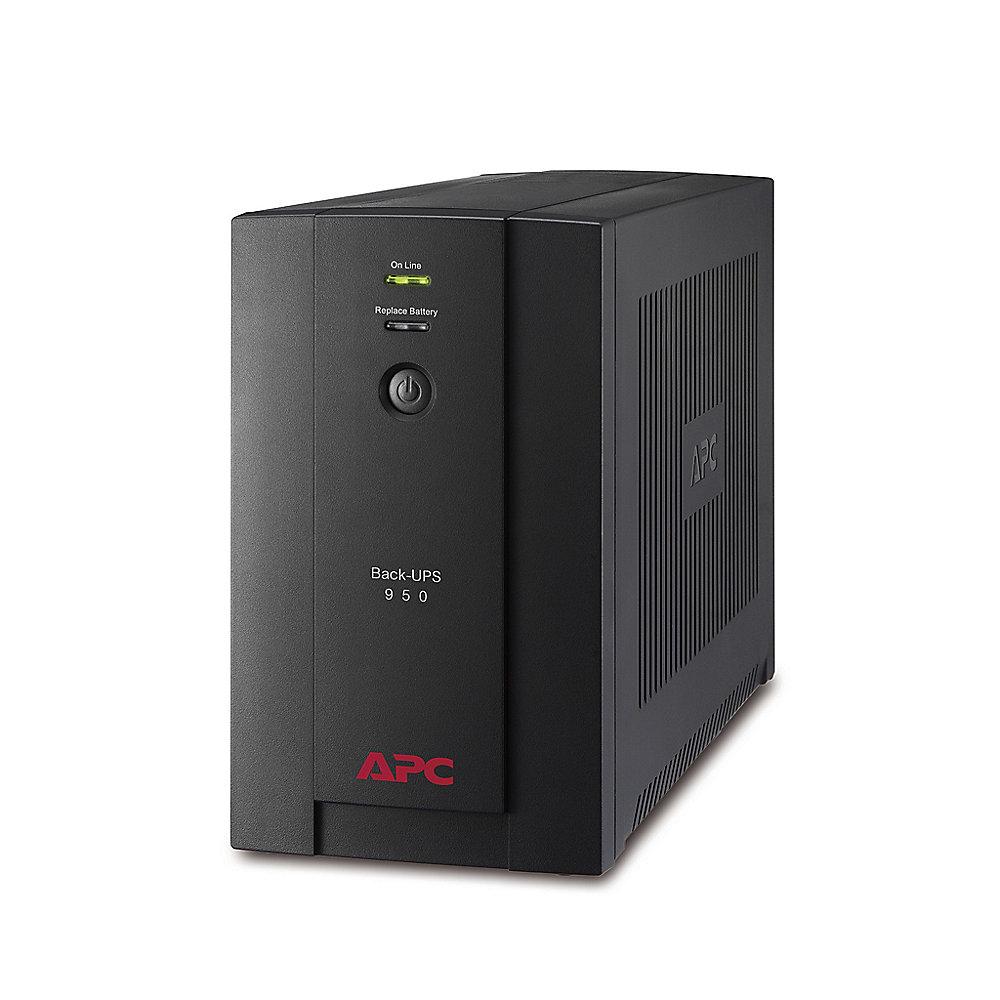 APC Back-UPS 950VA AVR 4-fach Schutzkontakt  (BX950U-GR)