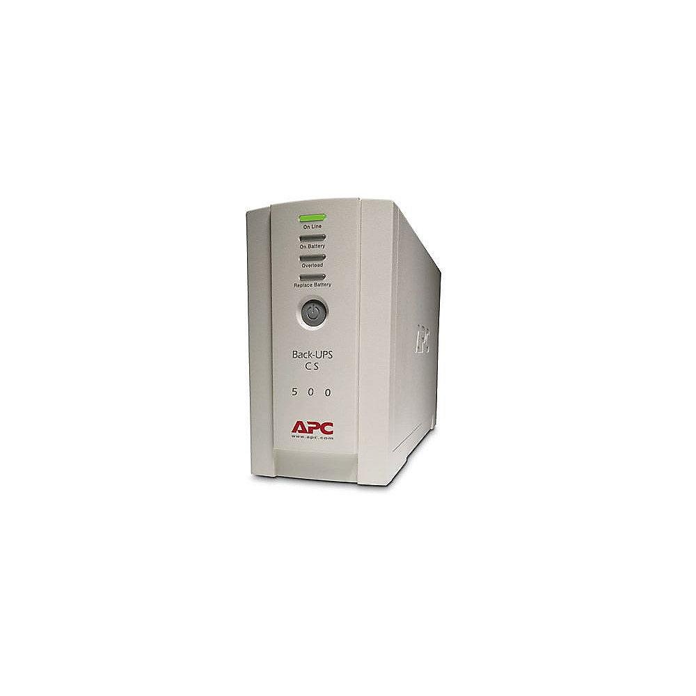 APC Back-UPS USV CS-500 4-fach 500VA USB/Seriell 1x RJ-45 (BK500EI)