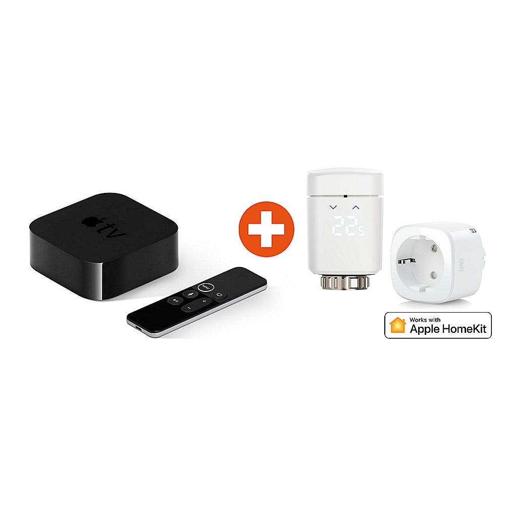 Apple HomeKit Komfortpaket mit Eve Energy EU & Eve Thermo & Apple TV