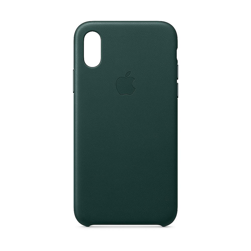 Apple Original iPhone XS Leder Case-Waldgrün