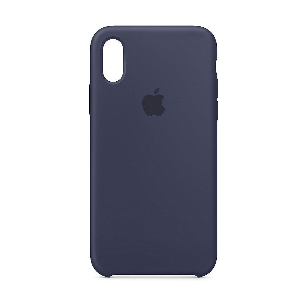 Apple Original iPhone XS Silikon Case-Mitternachtsblau
