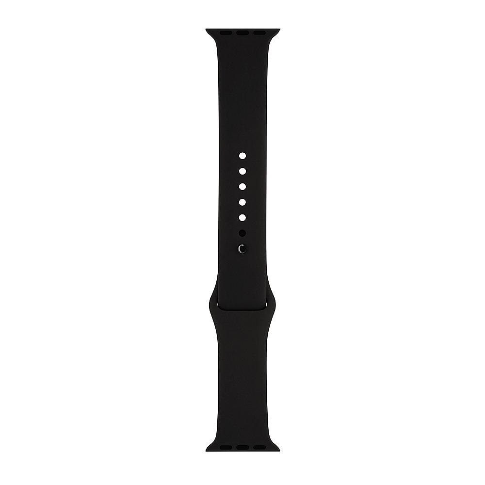 Apple Watch 38mm Sportarmband Schwarz mit Stiftschließe in Space Schwarz MJ4F2ZM