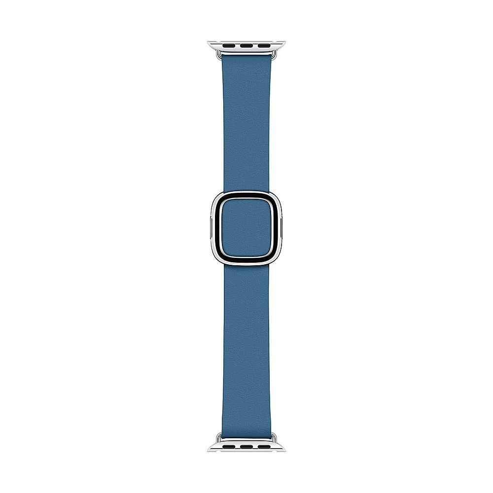 Apple Watch 40mm Modernes Lederarmband Cape Cod Blau small