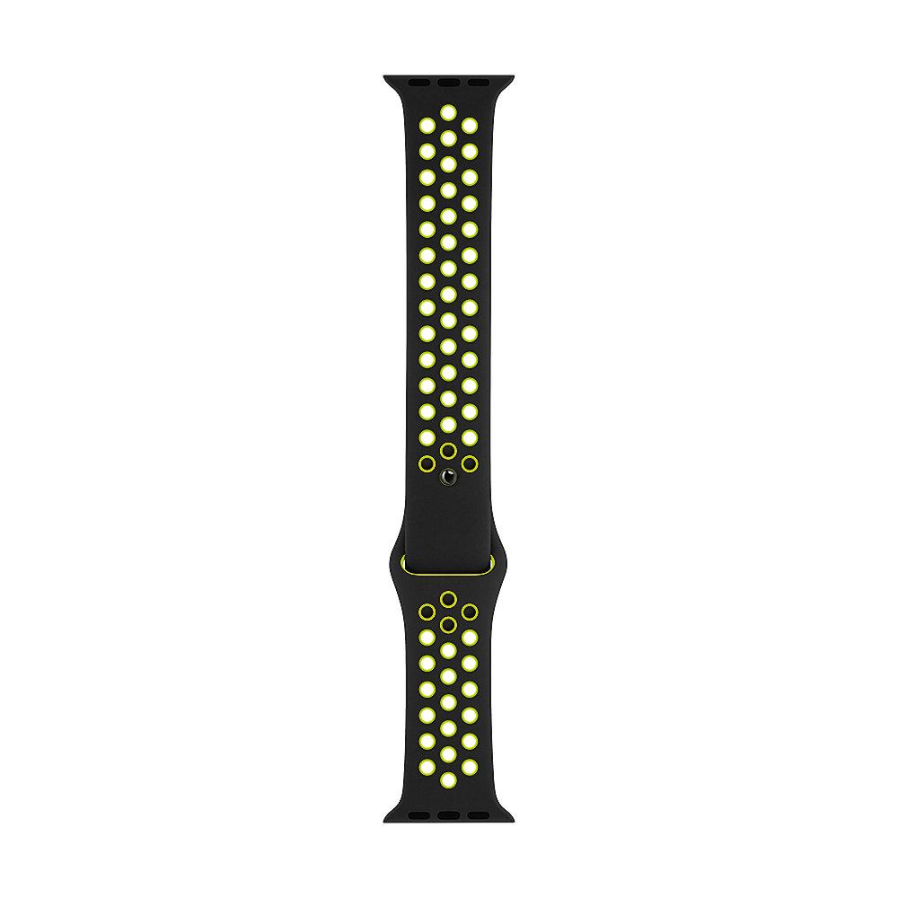 Apple Watch 40mm Nike Sportarmband Schwarz/Volt - S/M & M/L - MTMN2ZM/A