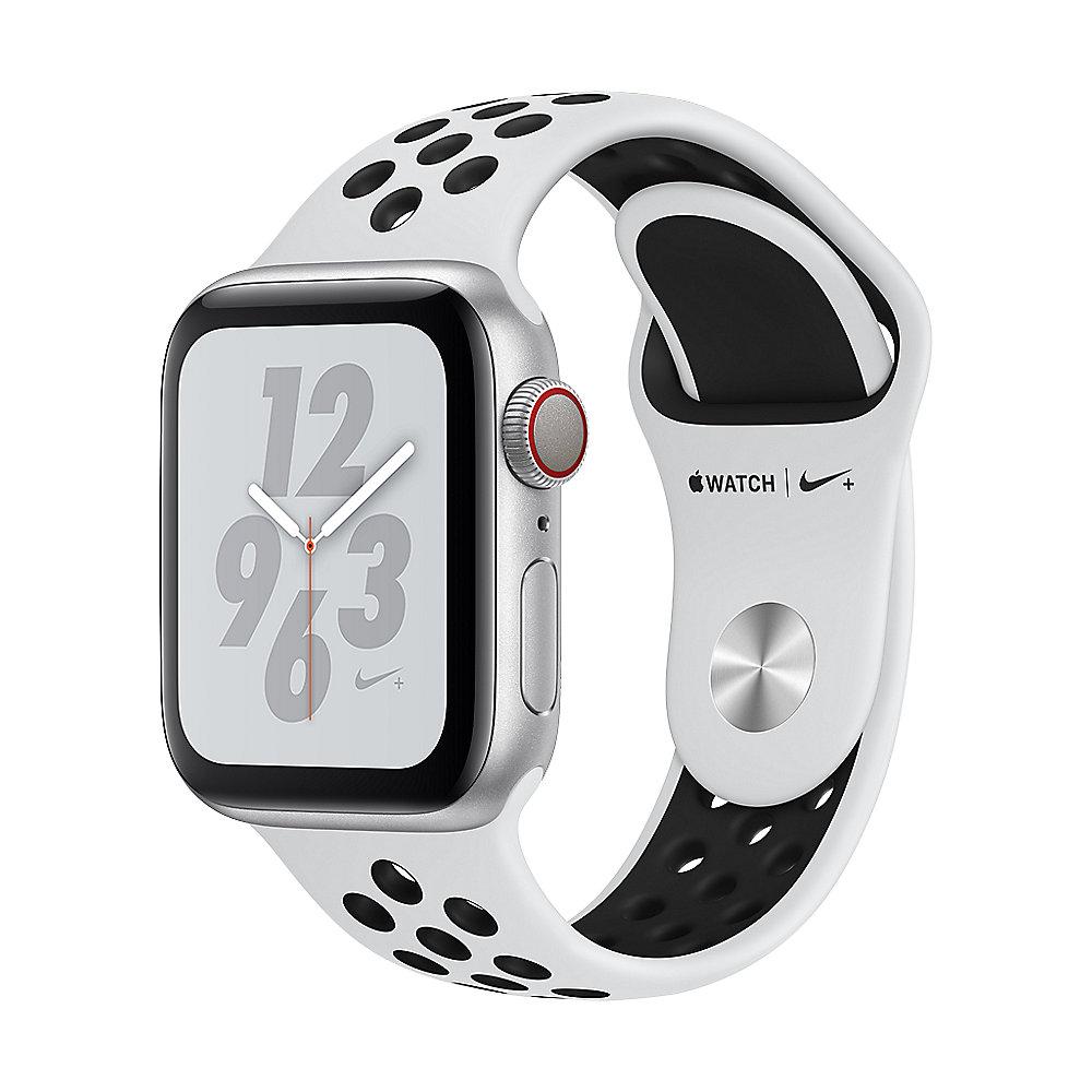 Apple Watch Nike  LTE 40mm Aluminiumgehäuse Silber Sportarmband Platinum Schwarz