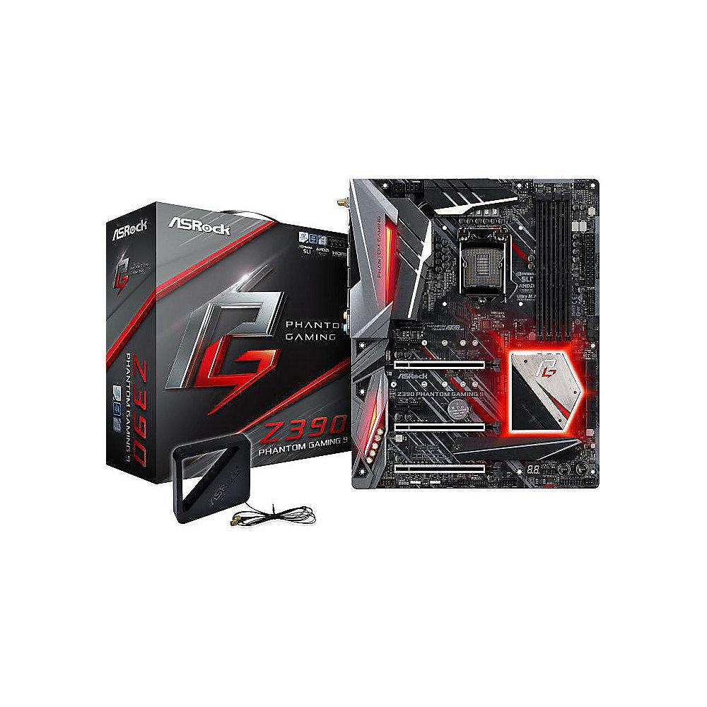 ASRock Z390 Phantom Gaming 9 ATX Mainboard Sockel 1151 2xM.2/2xGL/HDMI/DP/USB3.1