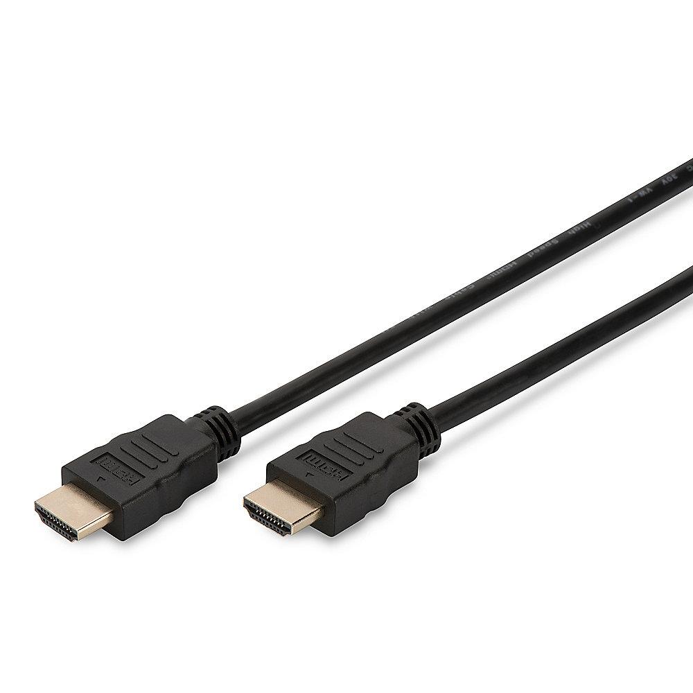 Assmann HDMI 2.0 Kabel 2m Typ-A High Speed w/Ethernet 4K UHD St./St. schwarz