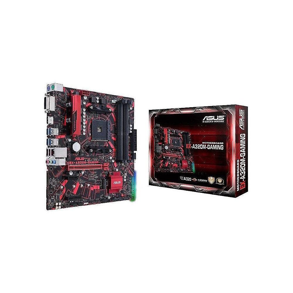 ASUS Expedition A320M-Gaming mATX Mainboard Sockel AM4 USB3.0/M.2/HDMI/DVI