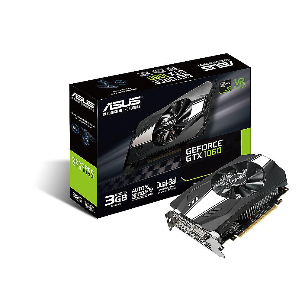 Asus GeForce GTX 1060 Phoenix 3GB GDDR5 Grafikkarte DVI/2xHDMI/2x DP