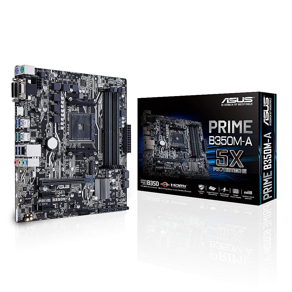 ASUS PRIME B350M-A mATX Mainboard Sockel AM4 USB3.1(C)/SATA600/M.2