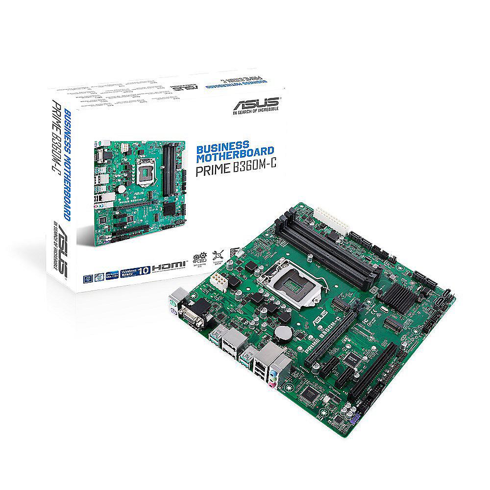 ASUS Prime B360M-C mATX Mainboard 1151 VGA/HDMI/2xDP/M.2/USB3.1(Gen2)