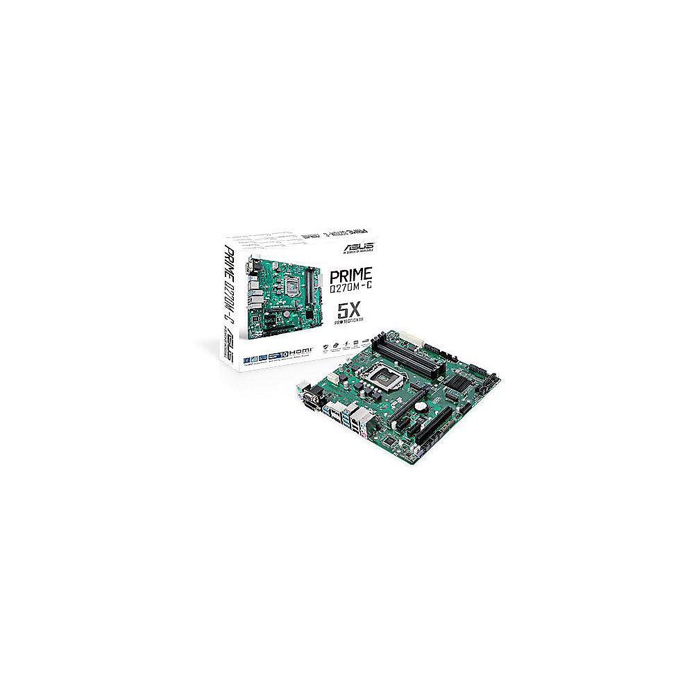 ASUS PRIME Q270M-C/CSM mATX Mainboard 1151 DVI/HDMI/DP/M.2/USB3.1