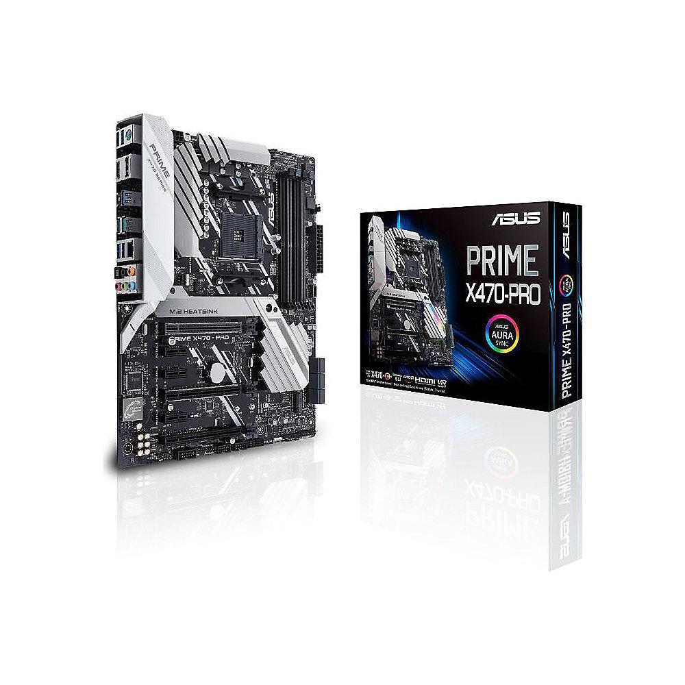 ASUS Prime X470-Pro ATX Mainboard Sockel AM4 USB3.1(Gen2 Typ C)/M.2