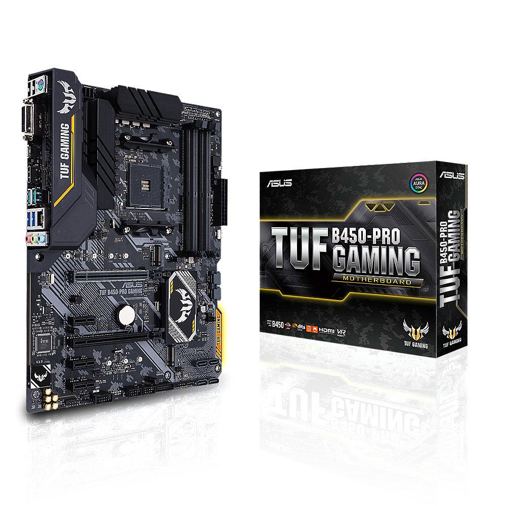 ASUS TUF B450-Pro Gaming ATX Mainboard Sockel AM4 M.2/USB3.1/HDMI/DVI