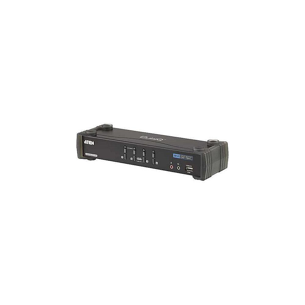 Aten CS-1784A 4-Port USB2.0/DVI KVM Switch 4 Rechner/1Arbeitsplatz