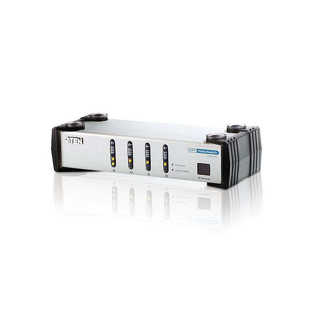 Aten VS461 4fach DVI-A/V-Switch mit Infrarot Fernbedienung