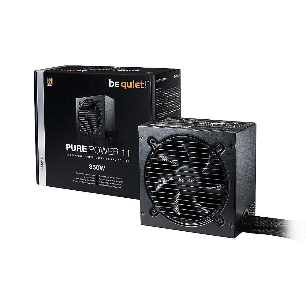 be quiet! Pure Power 11 350 Watt ATX V2.4 Netzteil 80  Bronze (120mm Lüfter), be, quiet!, Pure, Power, 11, 350, Watt, ATX, V2.4, Netzteil, 80, Bronze, 120mm, Lüfter,