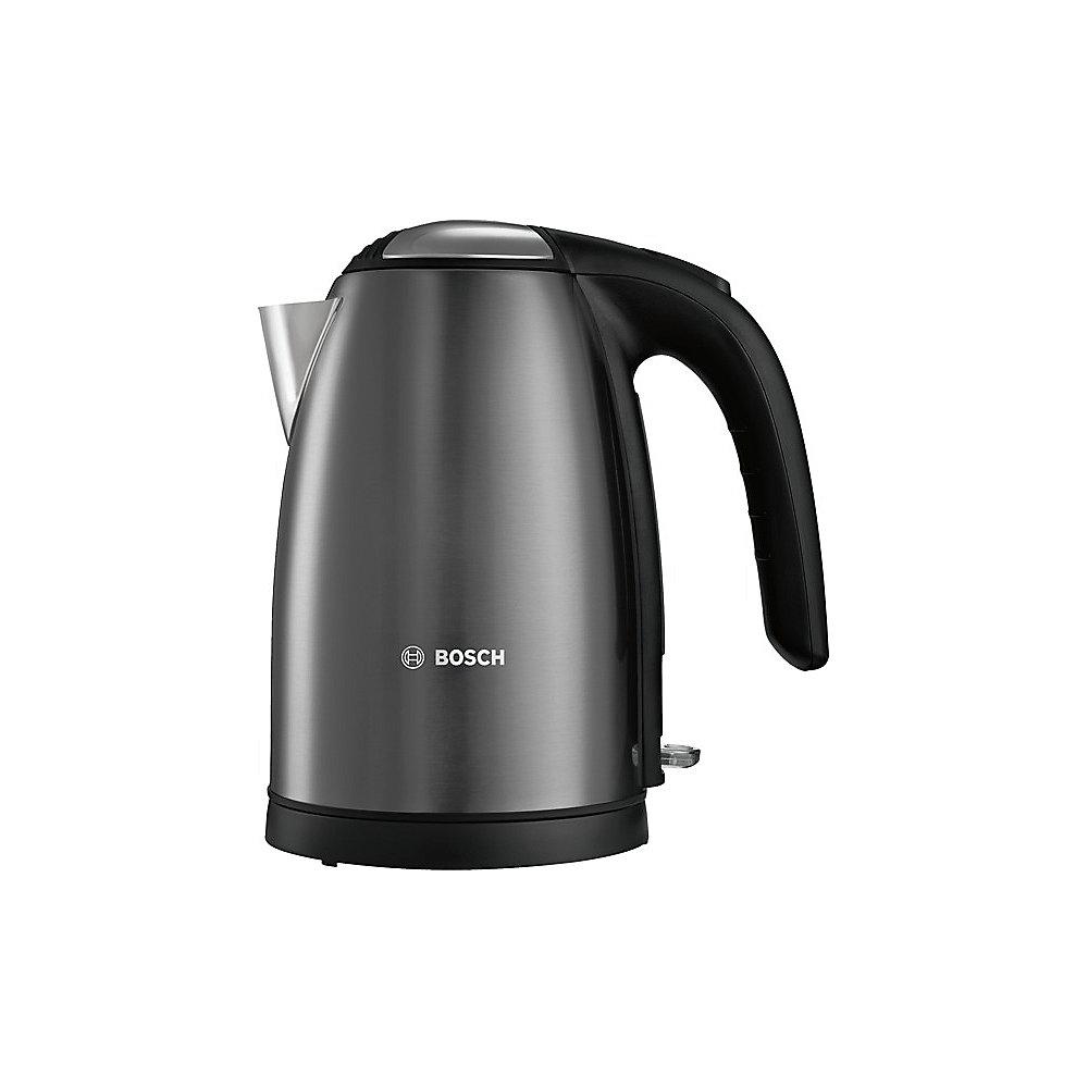 Bosch TWK7805 Edelstahl Wasserkocher 1,7l schwarz anthrazit, Bosch, TWK7805, Edelstahl, Wasserkocher, 1,7l, schwarz, anthrazit