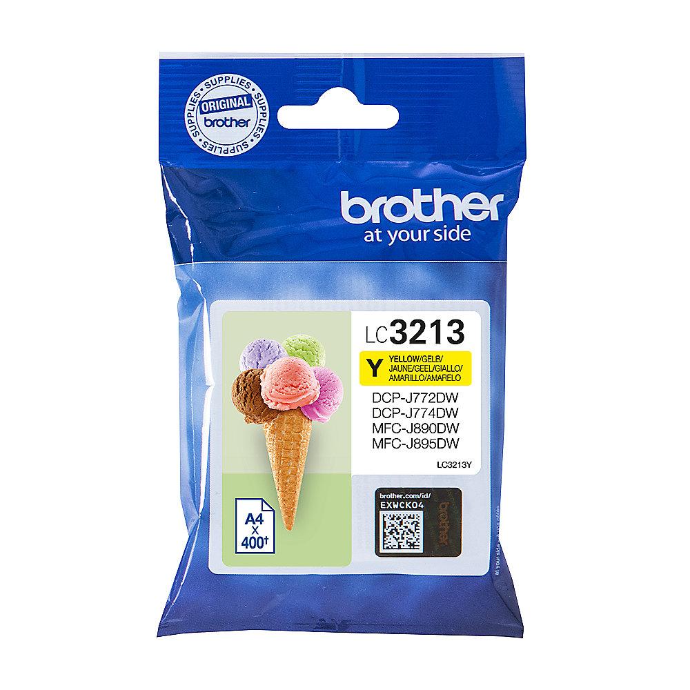 Brother LC-3213Y Original Druckerpatrone Gelb, Brother, LC-3213Y, Original, Druckerpatrone, Gelb