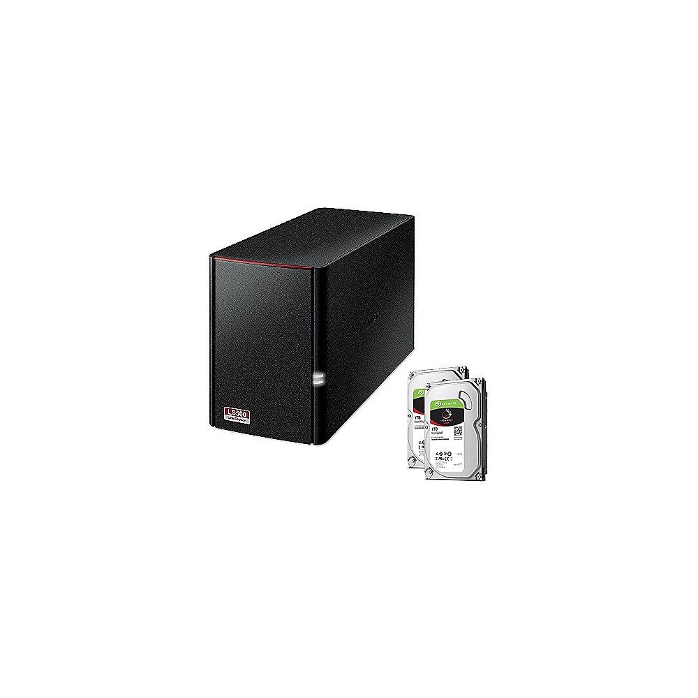 Buffalo LinkStation 520D NAS System 2-Bay 2TB inkl. 2x 1TB Seagate ST1000VN002