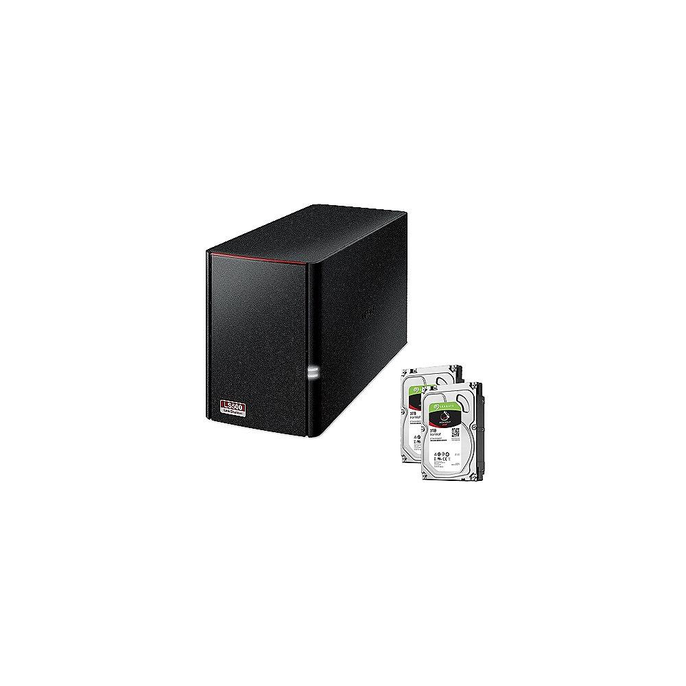 Buffalo LinkStation 520D NAS System 2-Bay 6TB inkl. 2x 3TB Seagate ST3000VN007