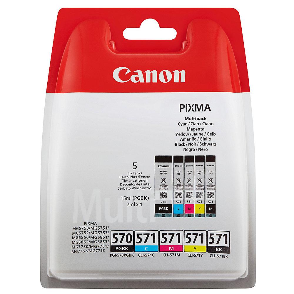 Canon CLI-571BK/C/M/Y PGI-570PGBK Druckerpatronen Multipack