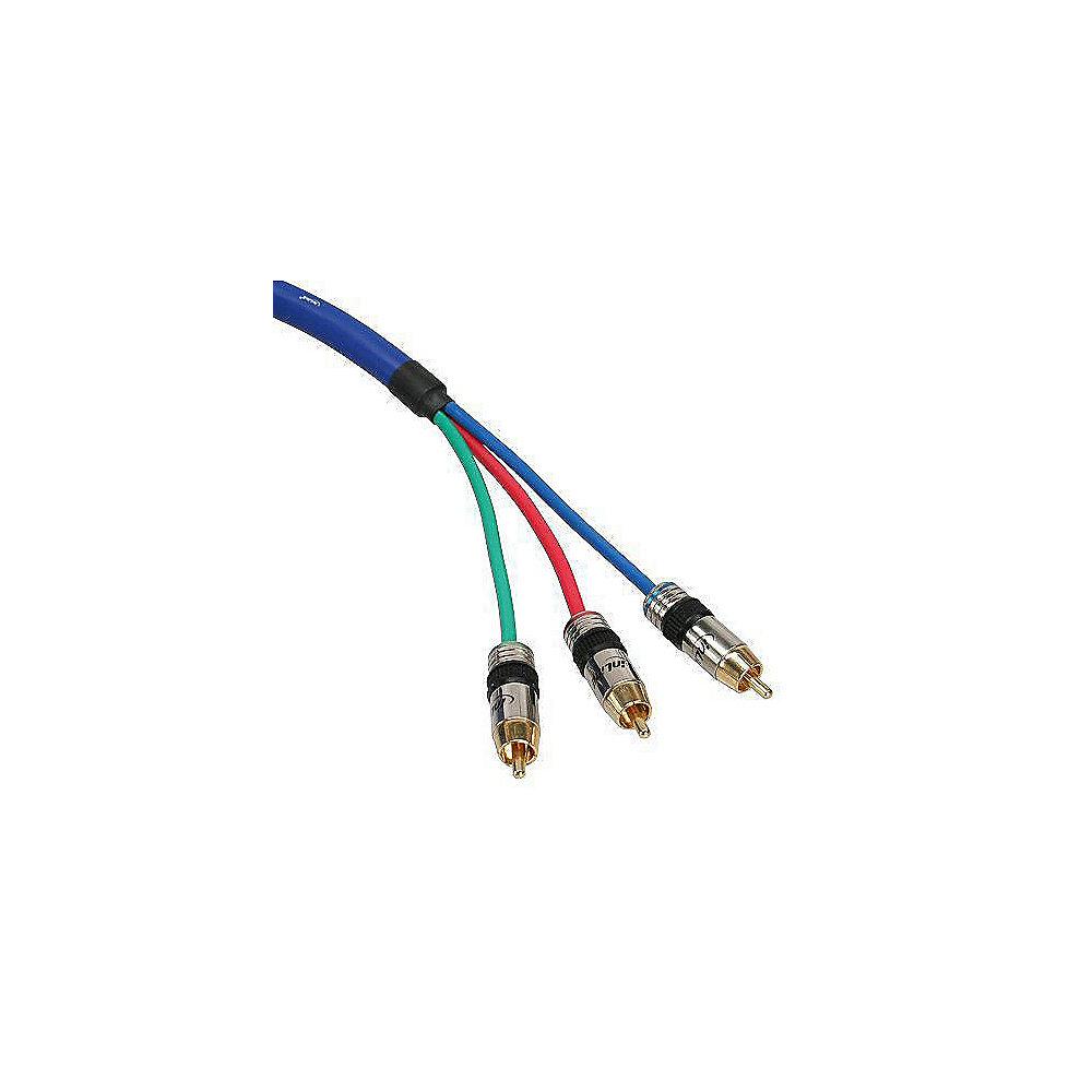 Cinch Premium Kabel RGB 3x Video Cinch St/St 20m