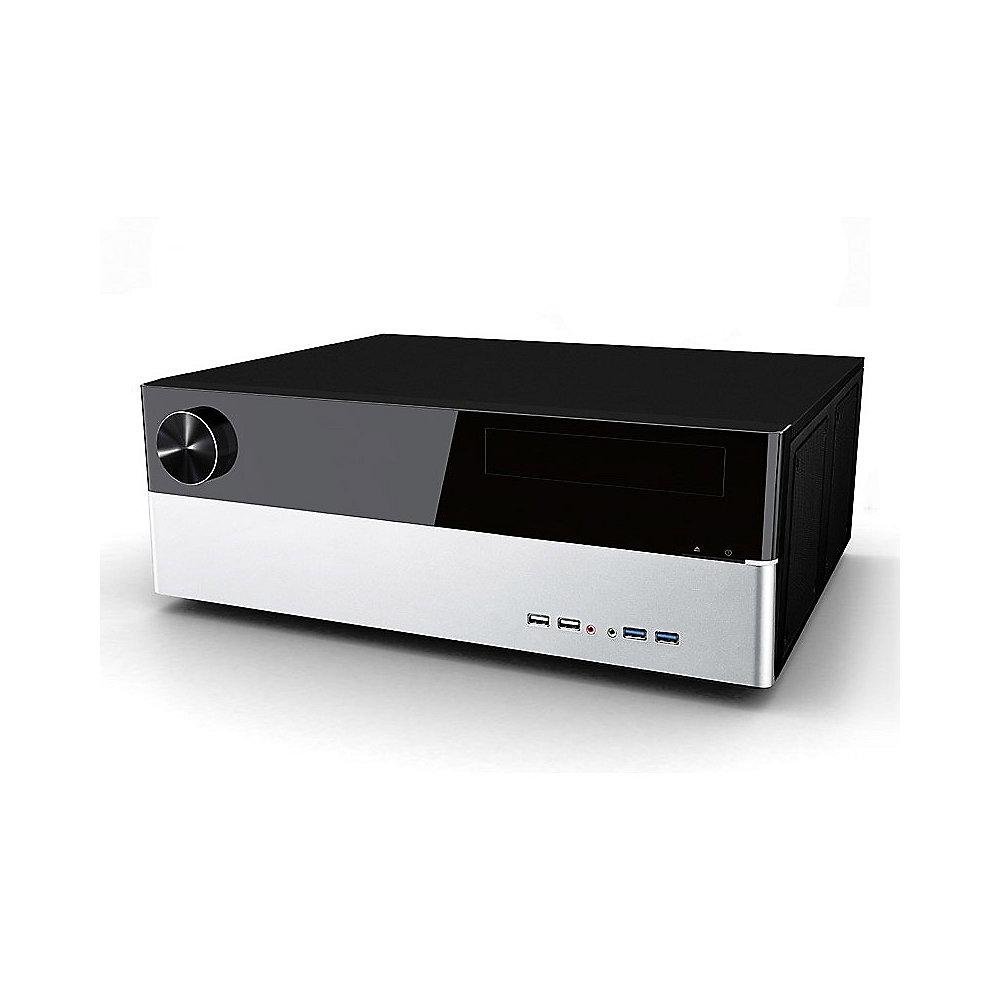 Cooltek Jonsbo G3 - Desktop HTPC Gehäuse USB3.0 ATX/mATX schwarz/silber(o.NT)