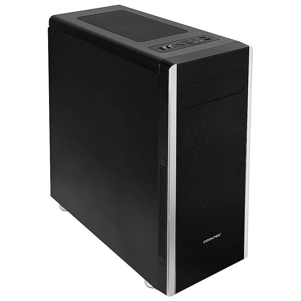 Cooltek NC-01 Midi Tower Gehäuse, schwarz