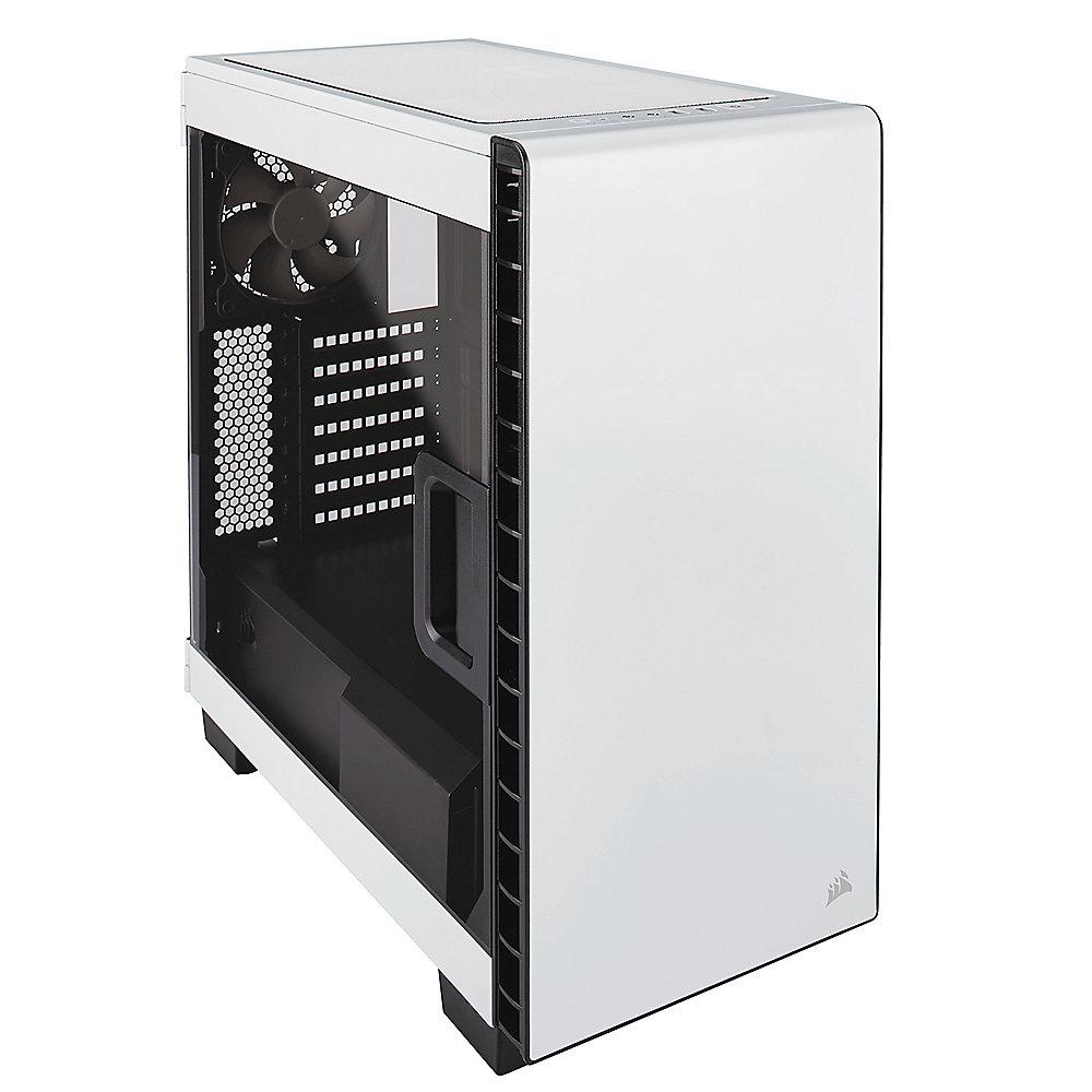 Corsair Carbide Clear 400C Weiß Midi Tower Gehäuse mit Seitenfenster