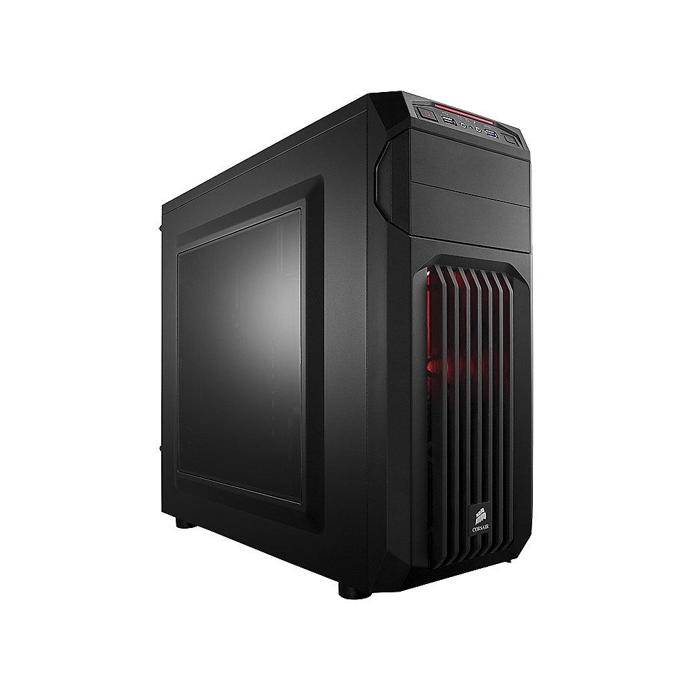 Corsair Carbide SPEC-01 Mid Tower Gaming Gehäuse mit roter LED schwarz (ohne NT)