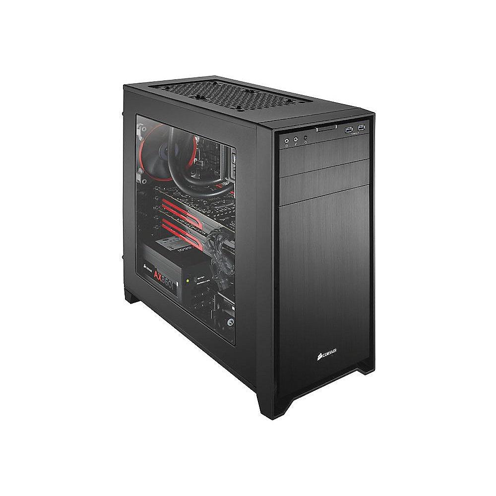 Corsair Obsidian 350D Midi Tower Gehäuse ATX mit Seitenfenster  (ohne Netzteil)