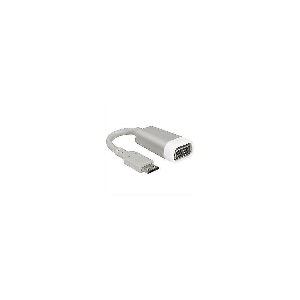 DeLOCK Adapterkabel HDMI mini-C zu VGA High Speed St./Bu. weiß