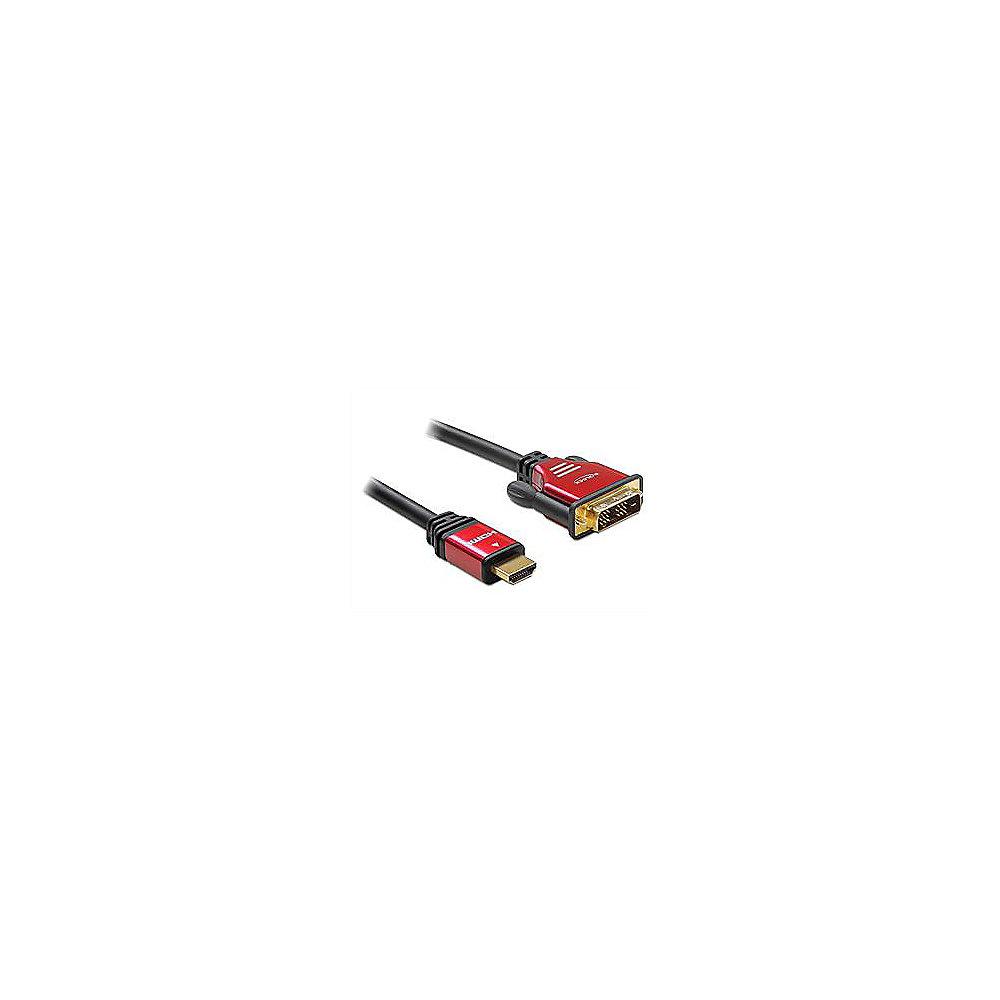 DeLOCK HDMI Anschlusskabel 2m zu DVI-D High Speed Premium St./St. schwarz