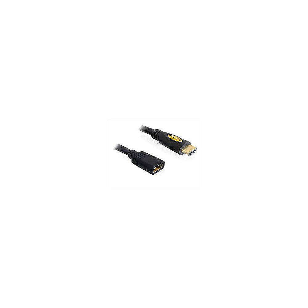 DeLOCK HDMI Verlängerung 5m High Speed Ethernet St./Bu. 83082 schwarz