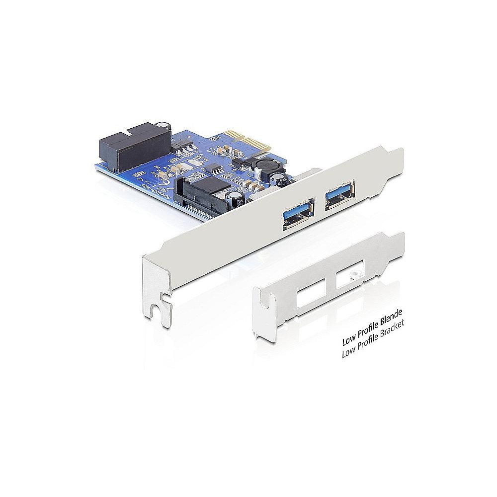 DELOCK PCIe USB 3.0 PCIe Adapter 2x extern1x intern 89315