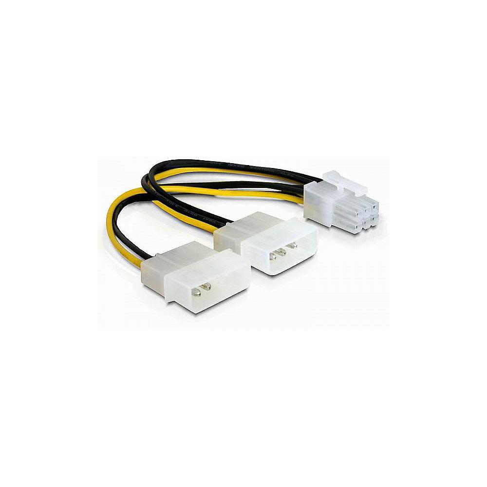 DeLOCK Stromkabel 0,15m 6-pin für PCI Express Karten 82315