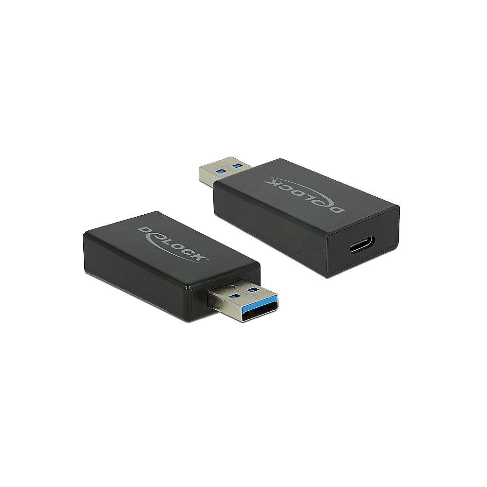 DeLOCK USB 3.1 Adapter USB-A zu USB-C Gen2 aktiv St./Bu. 65689 schwarz