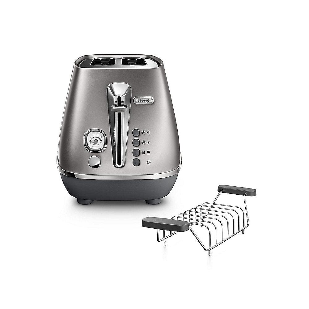 DeLonghi DISTINTA CTI 2103.S 2-Schlitz-Toaster Silber