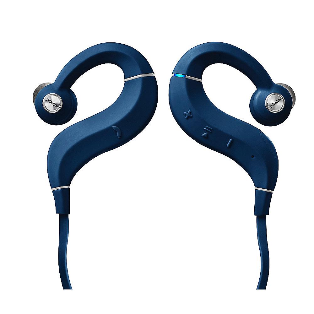 Denon AH-C160W Bluetooth-In-Ear-Kopfhörer, blau, schweißresistent