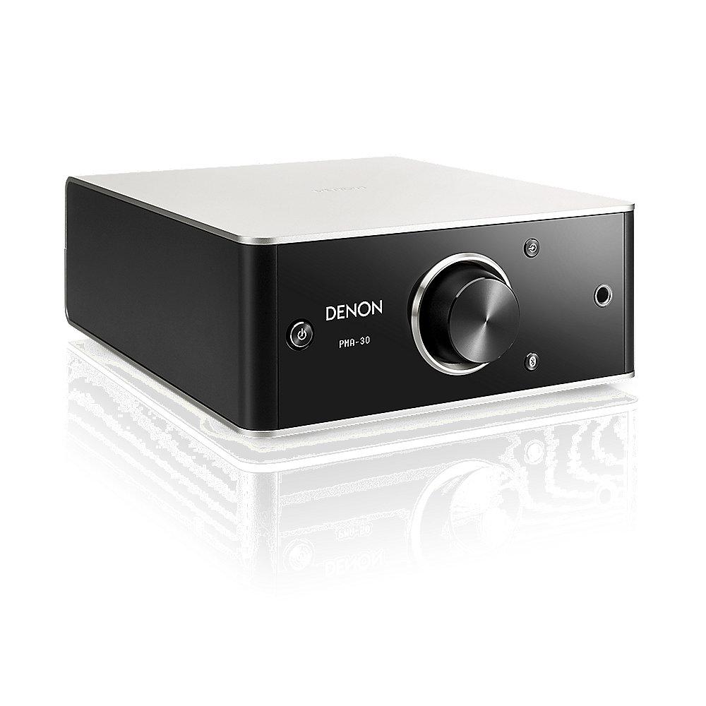 Denon PMA-30 Digitaler Stereo-Vollverstärker, mit Bluetooth in schwarz/silber
