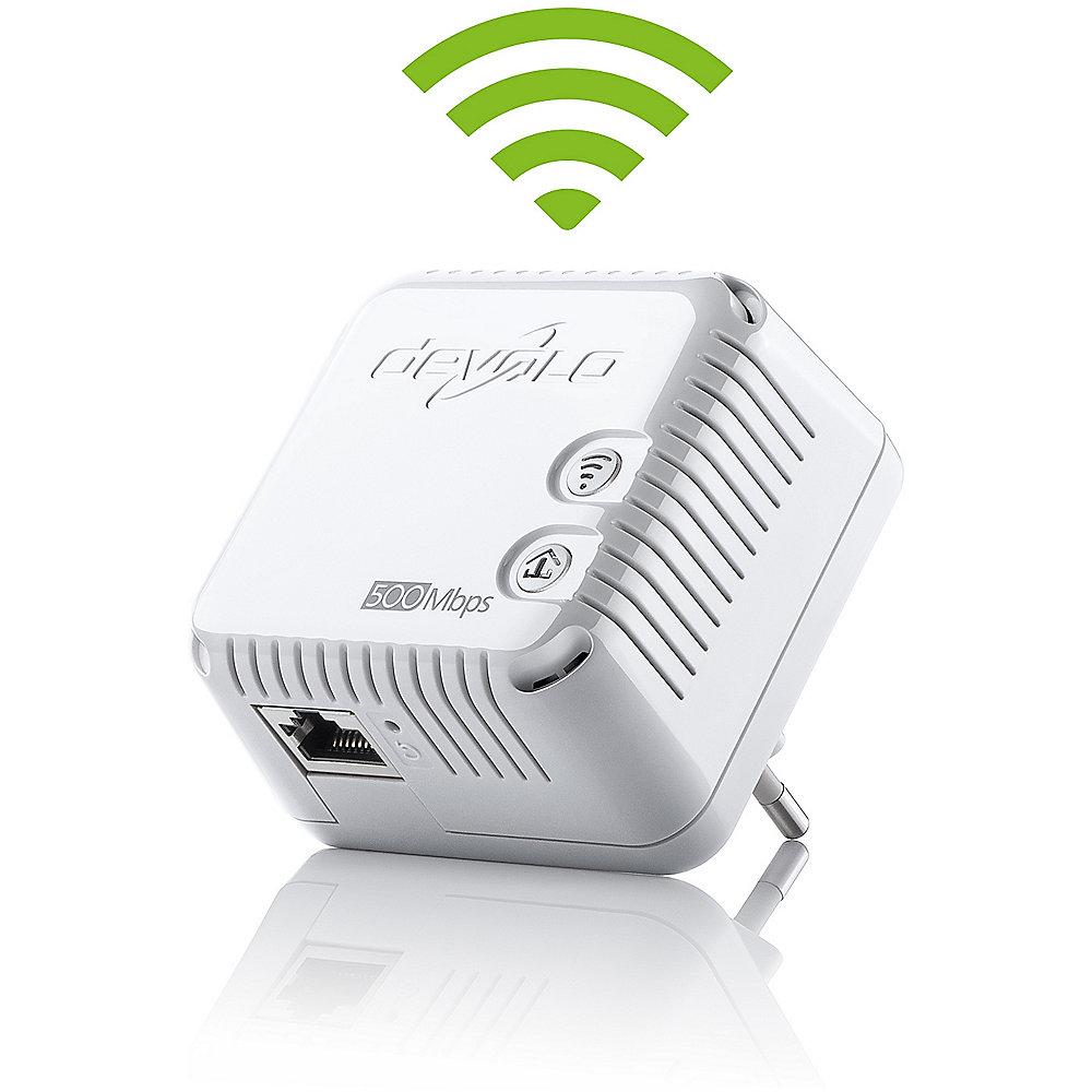 devolo dLAN 500 WiFi (500Mbit, Powerline, 1xLAN, WLAN Repeater, Slim-Design)