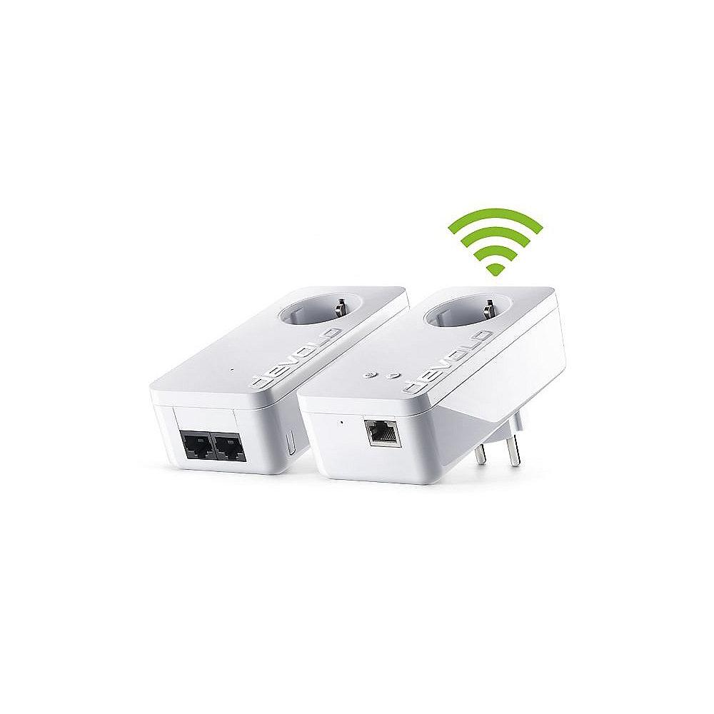 devolo dLAN 550  WiFi Starter Kit (500Mbit, 2er Kit, Powerline   WLAN, 1x LAN)