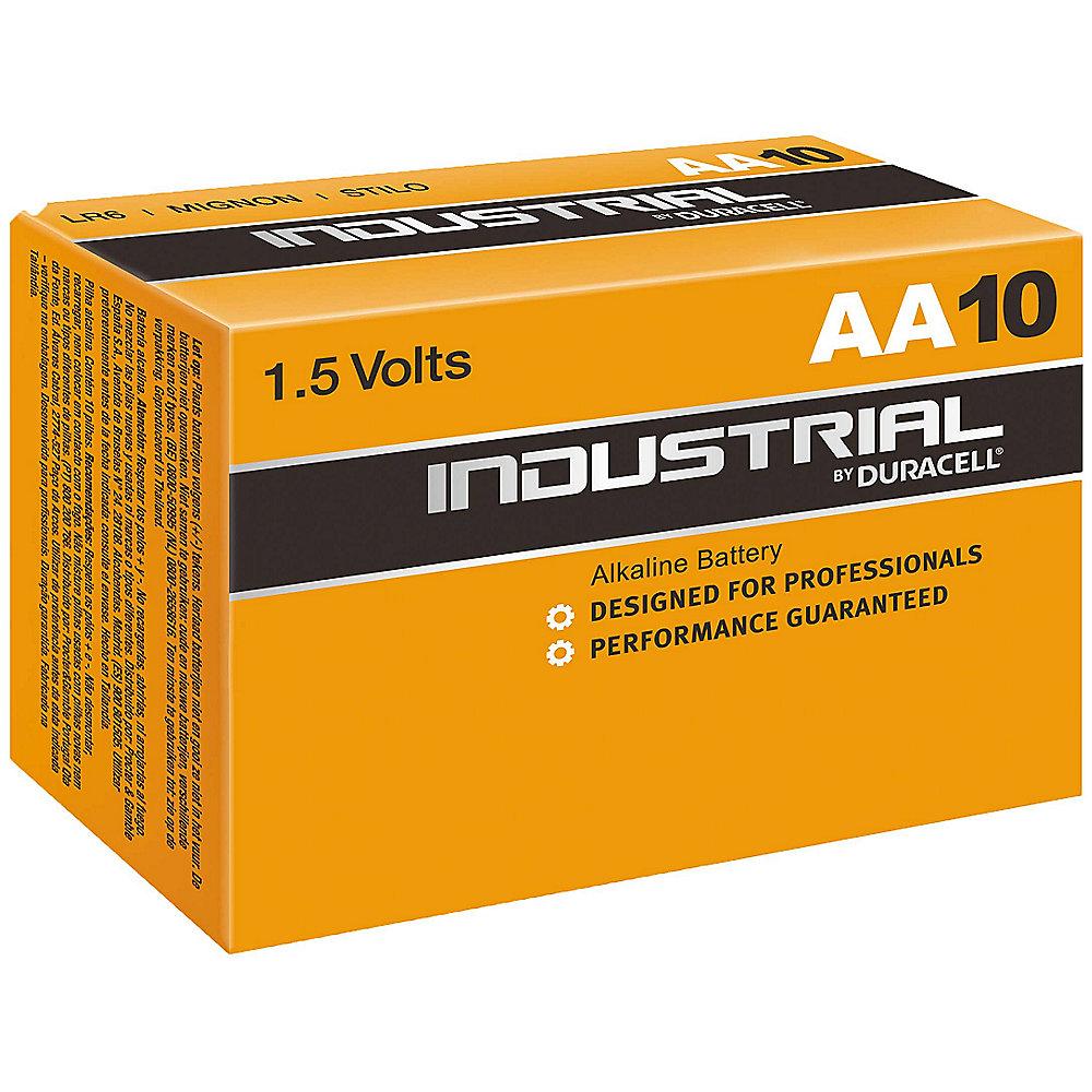 DURACELL Industrial Alkaline  Batterie Mignon AA LR6 10er Blister