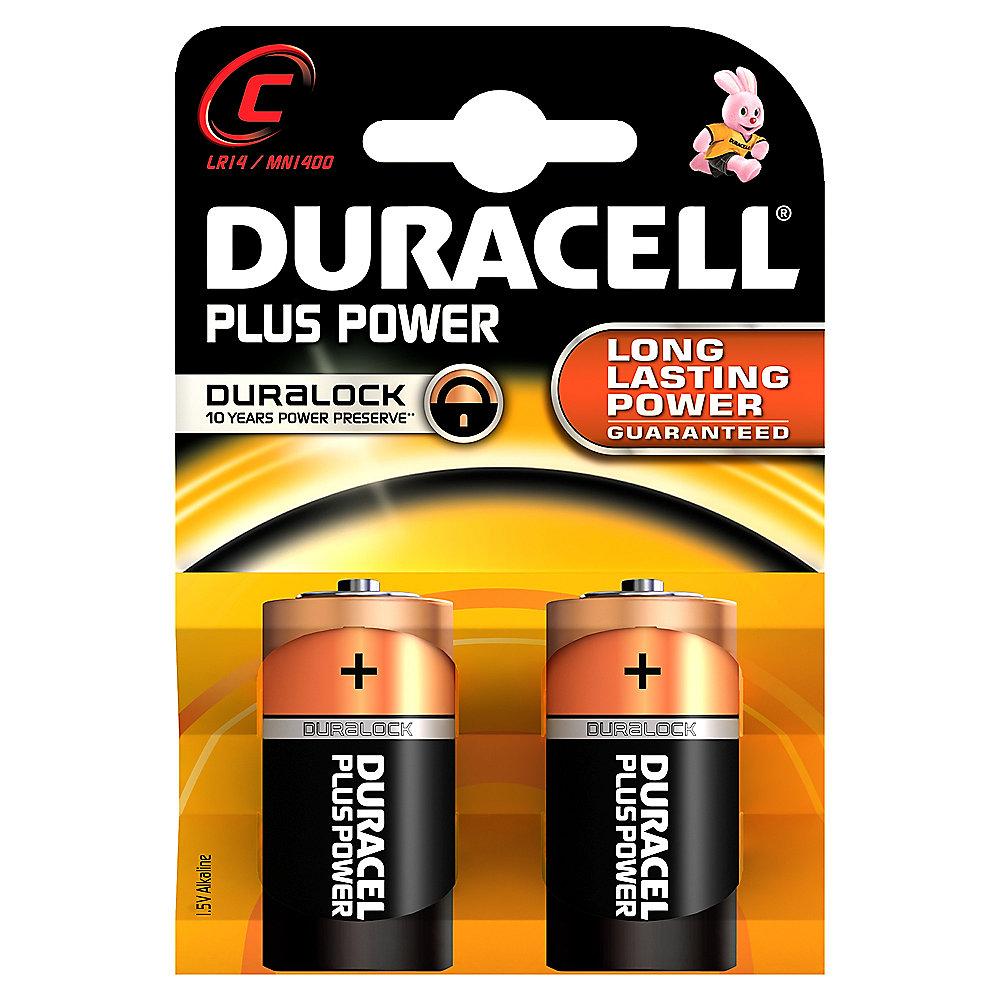 DURACELL Plus Power Batterie Baby C LR14 2er Blister, DURACELL, Plus, Power, Batterie, Baby, C, LR14, 2er, Blister