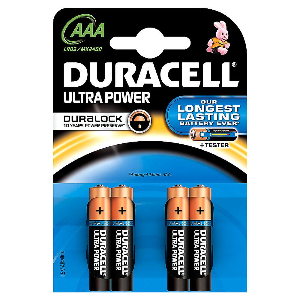 DURACELL Ultra Power Batterie Micro AAA LR3 4er Blister, DURACELL, Ultra, Power, Batterie, Micro, AAA, LR3, 4er, Blister